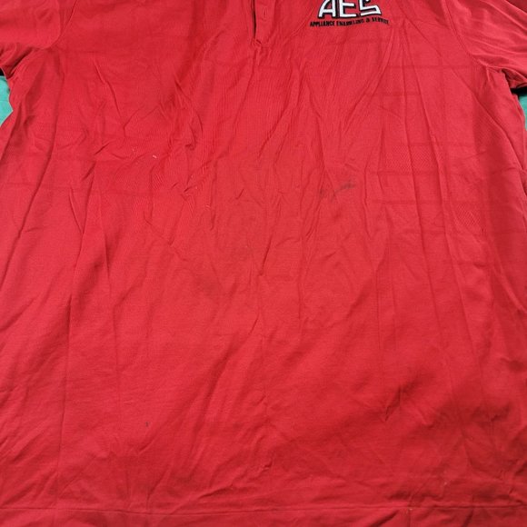 Nike Tiger Woods Collection Mens 2XL XL Short Sleeve Golf Polo Shirt Red AES - Picture 5 of 12